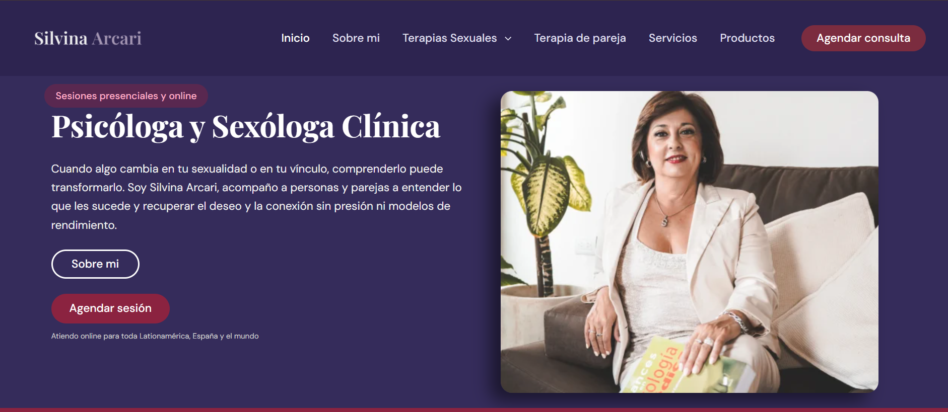 Sitio web — Silvina Arcari